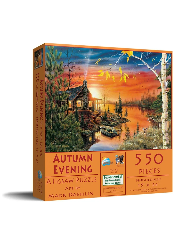 SunsOut Autumn Evening 550 piece Jigsaw Puzzle for Adults