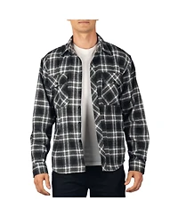 Alpine Swiss Men Plaid Flannel Shirt Jacket Button Down Long Sleeve Cotton Blend Shirts