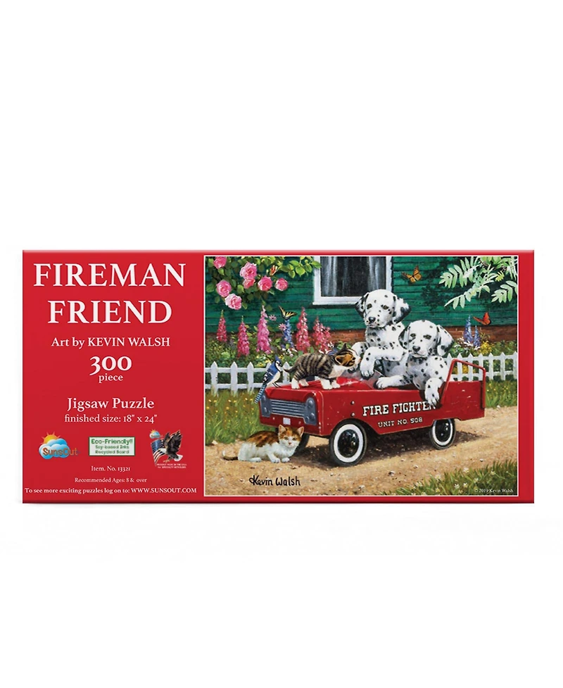 SunsOut Fireman Friends 300 piece Jigsaw Puzzle for Adults