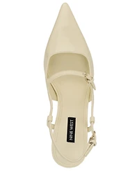 Nine West Women's Amayo Buckle Straps Slingback Dress Pumps