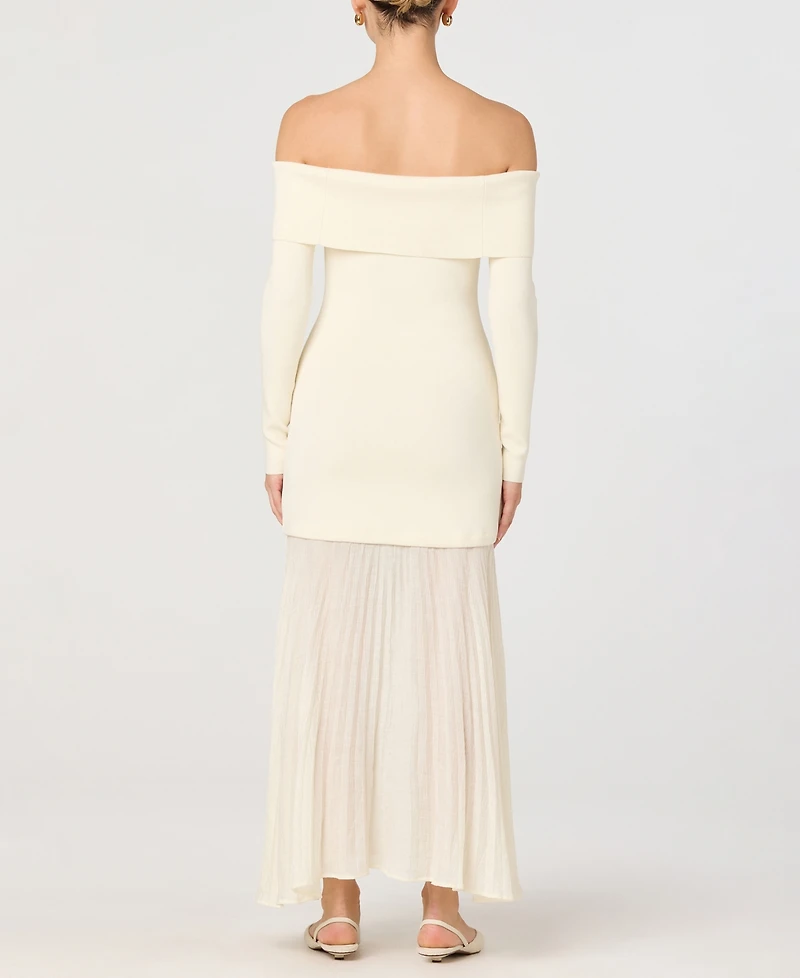 Astr the Label Women's Off-The-Shoulder Pull-On Dress