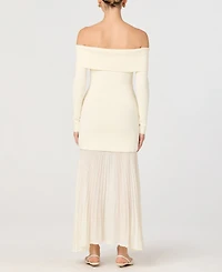 Astr the Label Women's Off-The-Shoulder Pull-On Dress