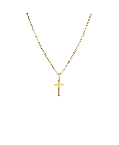 Bearfruit Jewelry 14k Gold Plated Marielle Mini Cross Necklace Holiday Gift Idea.