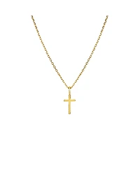Bearfruit Jewelry 14k Gold Plated Marielle Mini Cross Necklace Holiday Gift Idea.