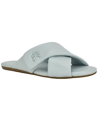 Calvin Klein Women's Renley Criss-Cross Slip-On Flat Sandals