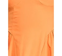 Katia Rae Juniors' Sweetheart-Neck Bow-Back Dress