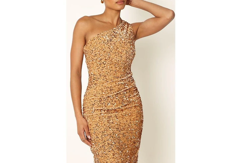 Petal and Pup Kiki One Shoulder Midi Dress