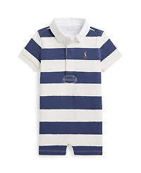 Polo Ralph Lauren Baby Boys' Striped Rugby Collar Shortall