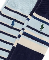 Polo Ralph Lauren Men's Striped Crew Socks, 2-Pack