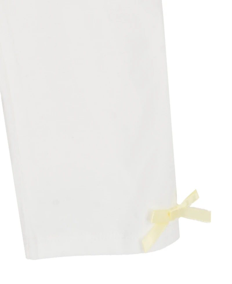 Rare Editions Baby Girls' 3D Flower Sequin Top and Knit Leggings, 2-Piece Set