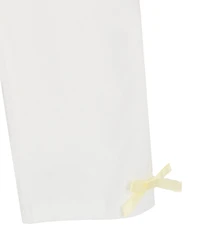 Rare Editions Baby Girls' 3D Flower Sequin Top and Knit Leggings, 2-Piece Set