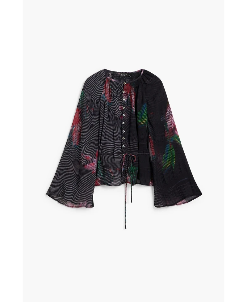 Desigual Women's Pixelated flower blouse