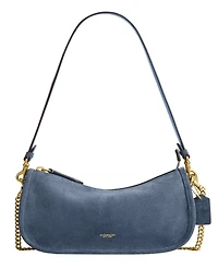 Coach Waverly Small Suede Shoulder Bag