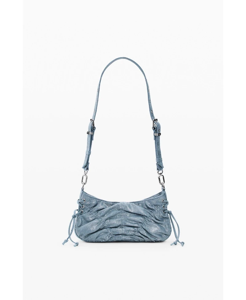 Desigual Women's Small ruched denim bag