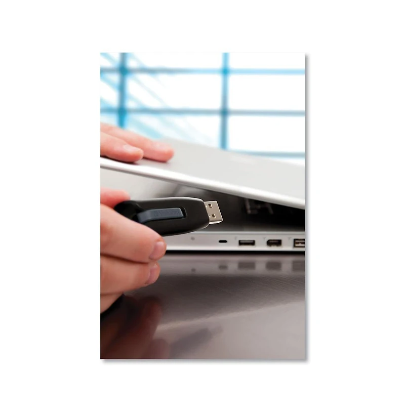 Verbatim 49168 256 Gb Store 'n' Go V3 Usb 3.0 Drive - Black/Gray