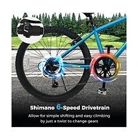 Kids Mountain Bike with Suspension Fork Six Speed Drivetrain and Dual V Brakes