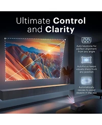 Kodak Flik X20 Full Hd Smart Projector Kit with 100" Screen, Tripod, Remote, Wi-Fi, Eva Case