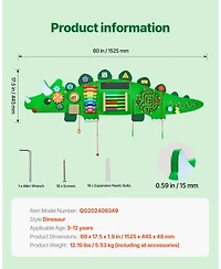 Hongge Montessori Wall Activity Board for Kids with Sensory Learning Games