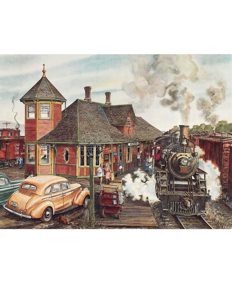 SunsOut Medford Station 500 piece Jigsaw Puzzle for Adults