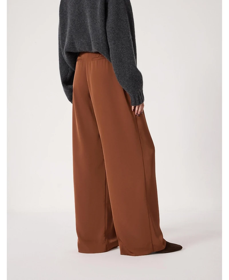 Hush Women's Lya Satin Twill Wide Leg Pants