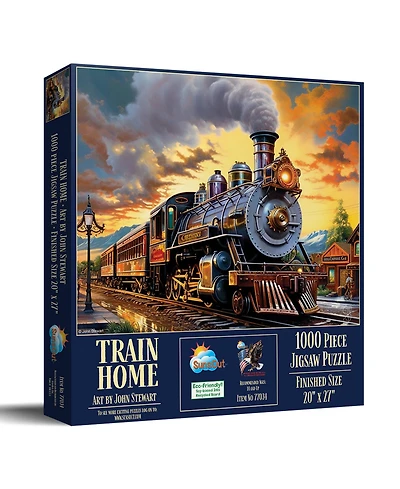 SunsOut Train Home 1000 piece Jigsaw Puzzle