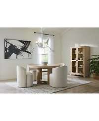 Furniture Marcel 6-Pc. Dining Set (Round Table & 5 Barrel Side Chairs)