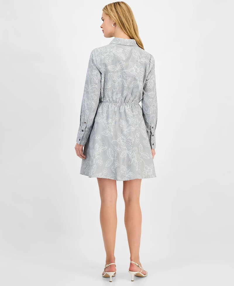 Sam Edelman Women's Floral Stripe Shirtdress