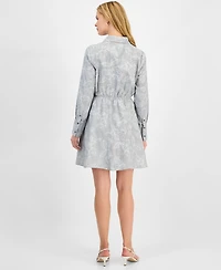 Sam Edelman Women's Floral Stripe Shirtdress