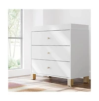 Storkcraft California 3 Drawer Chest With Topper with Driftwood