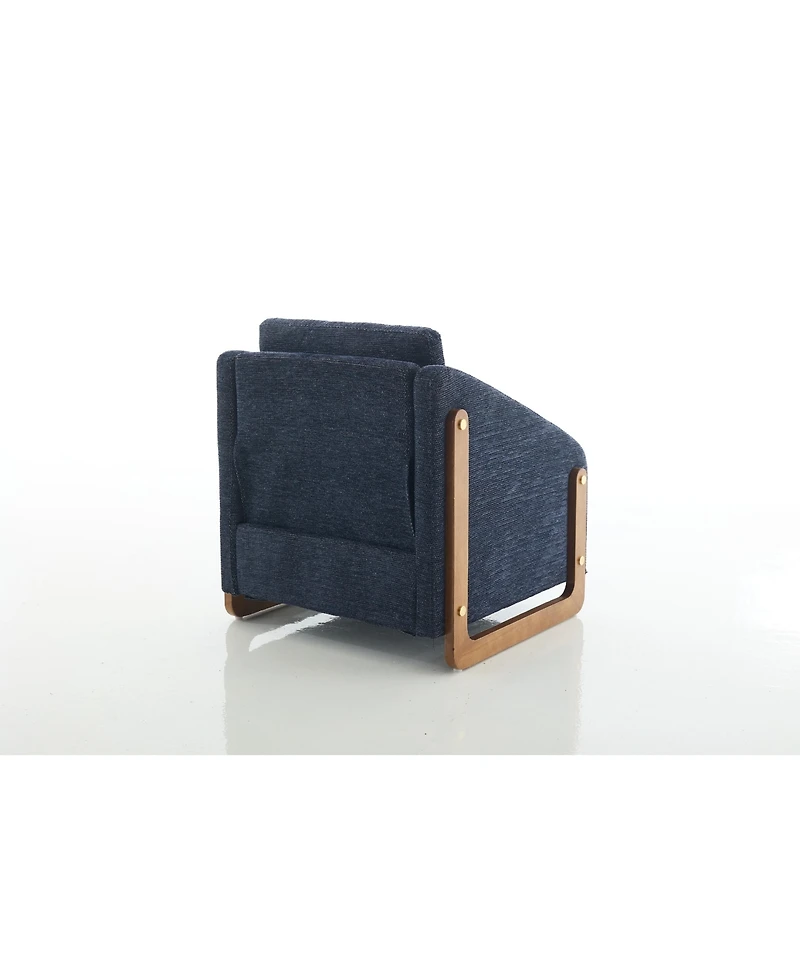Streamdale Furniture Elegant Modern Chenille Armchair with Wooden Frame and Cushioned Comfort