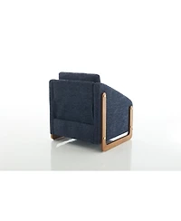 Streamdale Furniture Elegant Modern Chenille Armchair with Wooden Frame and Cushioned Comfort