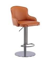 Streamdale Furniture Titanium Leather Bar Stool