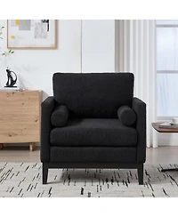 Streamdale Furniture 35.4" Wide Modern Farmhouse Accent Chair