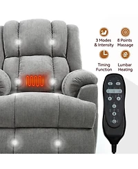 Streamdale Furniture Power Lift Recliner with Heat & Massage