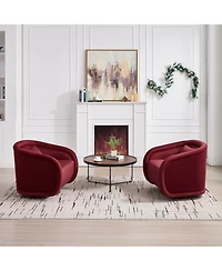 Streamdale Furniture Velvet Swivel Accent Chair