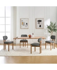Streamdale Furniture Modern Fabric Upholstered Dining Chairs