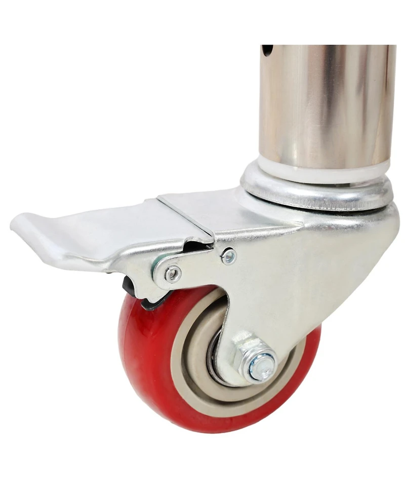 Streamdale Furniture Streamdale Stainless Steel Prep Table 24x24 with Backsplash