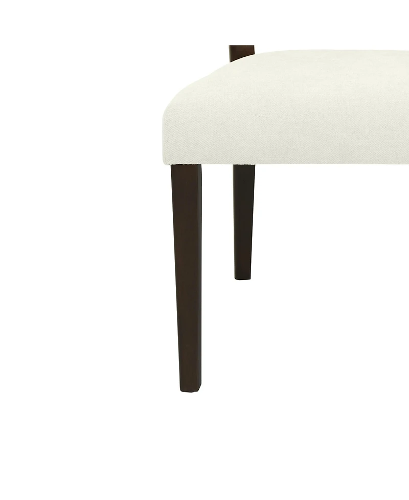 Streamdale Rattan Dining Chair Without Arm(dark brown+beige) Set of 2