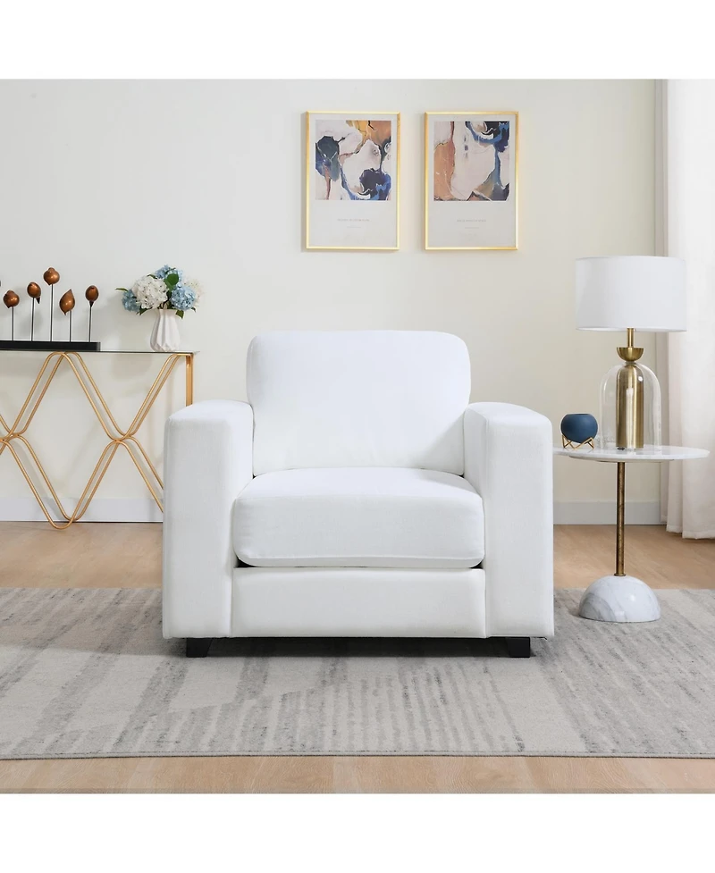 Streamdale Furniture Oversized Chenille Accent Chair, Washable Cover