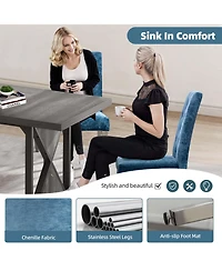 Streamdale Furniture Streamdale Modern Velvet Dining Chairs (Set of 2)