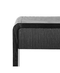 Streamdale Modern 3-Drawer Console Table - Slat Design