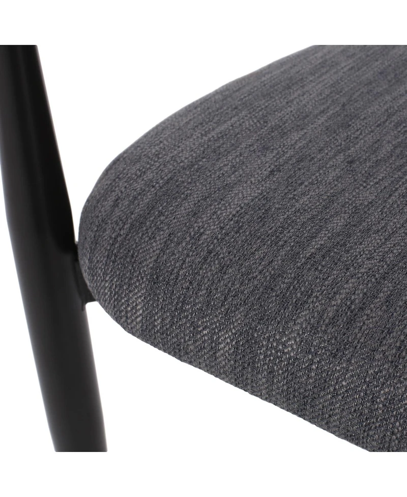 Streamdale Furniture Modern Gold Accent Upholstered Dining Chairs (Set of 2)