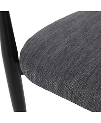 Streamdale Furniture Modern Gold Accent Upholstered Dining Chairs (Set of 2)