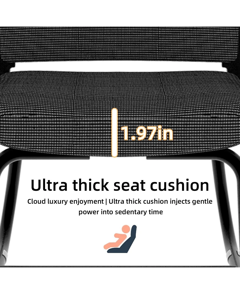 Streamdale Furniture Metal Frame, Soft, Modern Office Chair