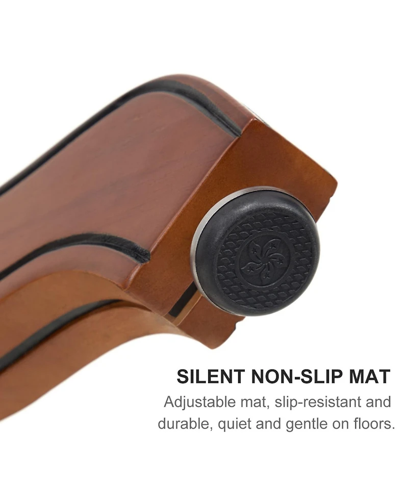 Streamdale Furniture Cow Leather Adjustable Swivel Bar Stool - Brown