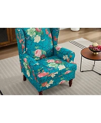 Streamdale Furniture Floral Cyan Chair