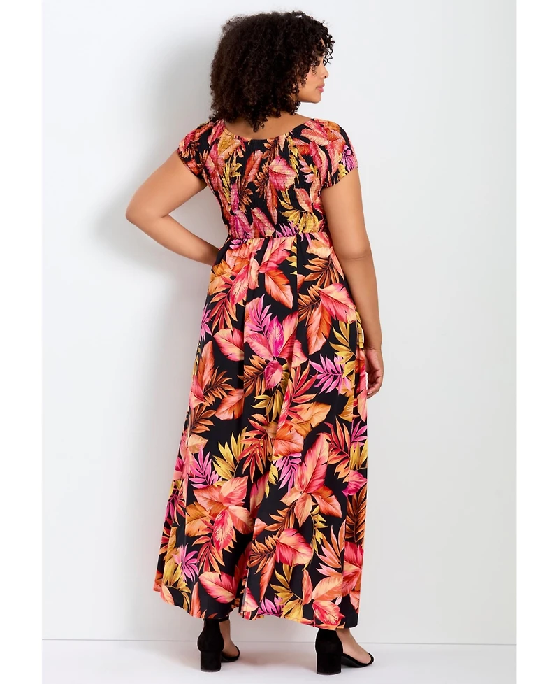 Avenue Women's Raelynn Shirred Bodice Dress