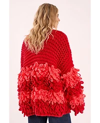 Nasty Gal Women's Extreme Stripe Loopy Cardigan