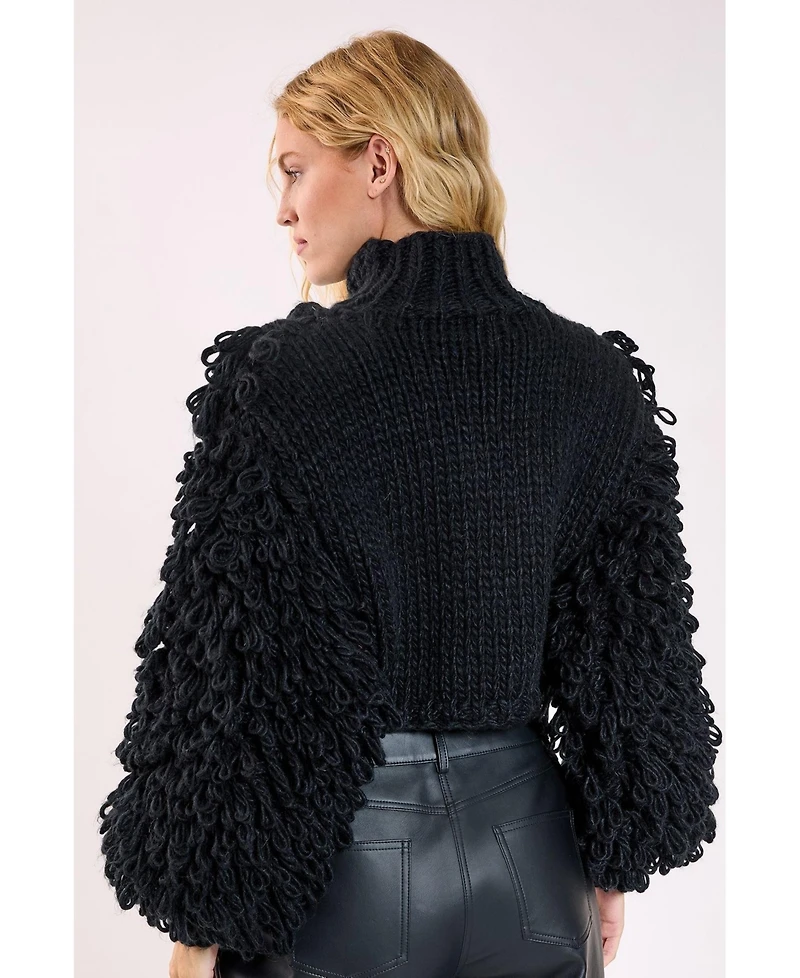 Nasty Gal Women's High Neck Cropped Sweater