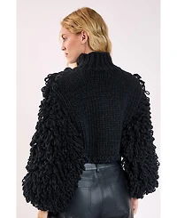 Nasty Gal Women's High Neck Cropped Sweater